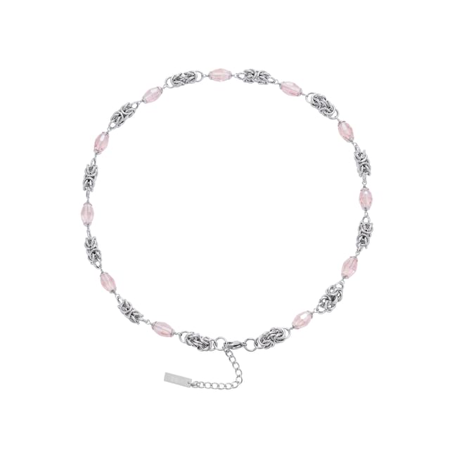 Acrylic Stainless Steel Pendant Necklace