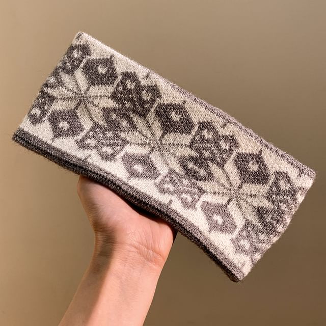 Knitted Patterned Headband
