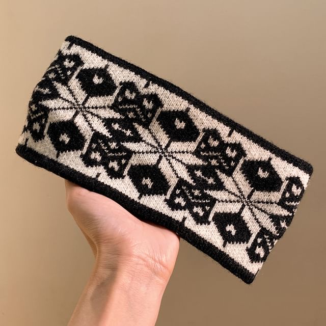 Knitted Patterned Headband