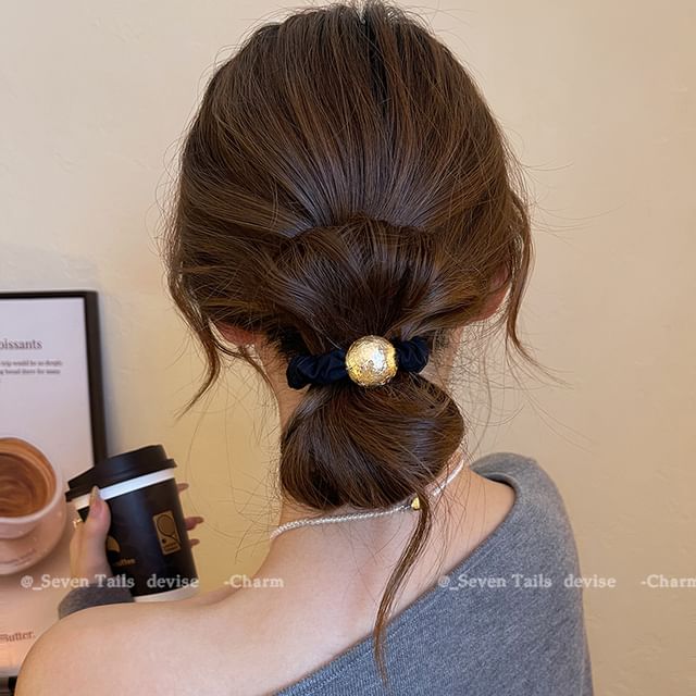 Tie Velvet Bead Hair