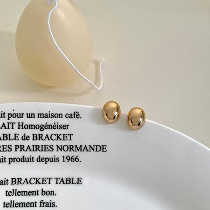 Stud Earring Polished Alloy