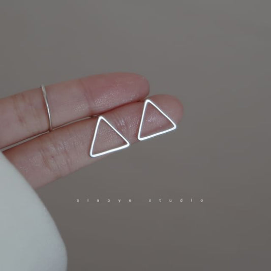 Earring S925 Silver Triangle Sterling Stud