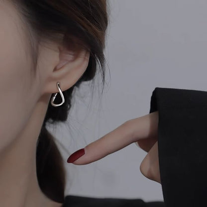 Hoop Irregular Earring Alloy