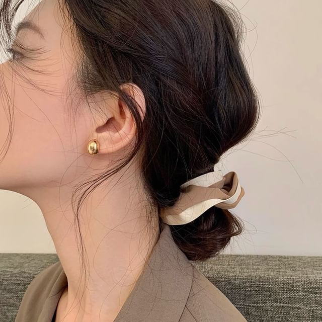 Stud Earring Polished Alloy