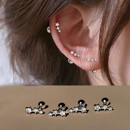 Jacket Ear Rhinestone Alloy Star