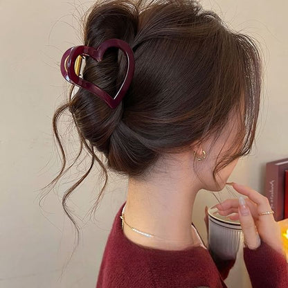 Claw Plain Hair Heart