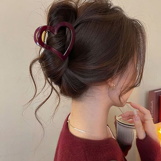Claw Plain Hair Heart