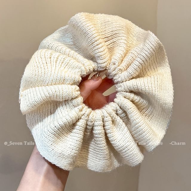Plain Scrunchie Knit