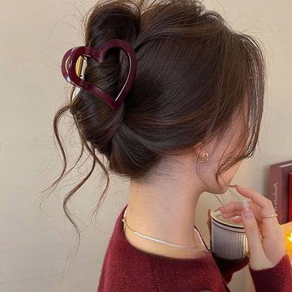 Claw Plain Hair Heart