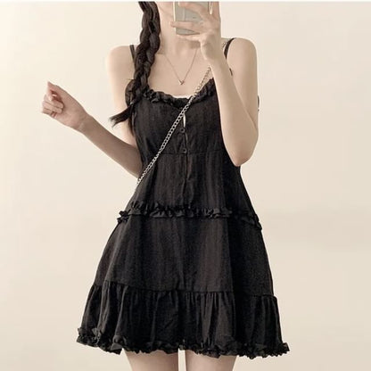 Tiered Frill A-Line Mini Dress