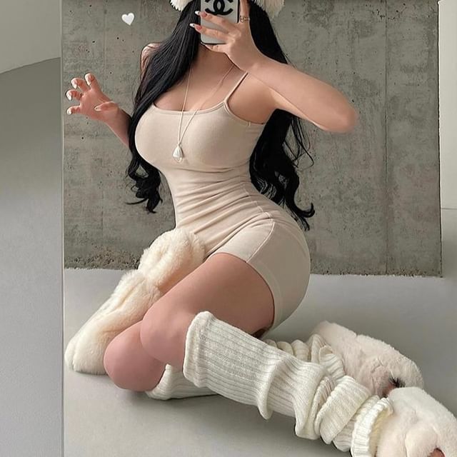 Scoop Neck Bodycon Mini Dress