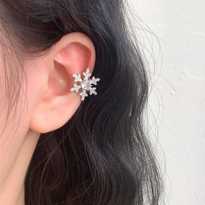 Rhinestone Cuff Snowflake Ear
