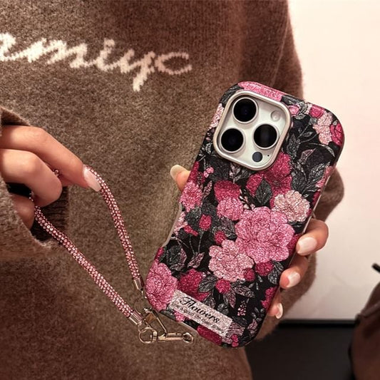 Case / Rose Strap Phone Set