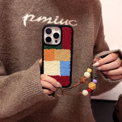 Block Set Chenille Color / Strap Case Phone