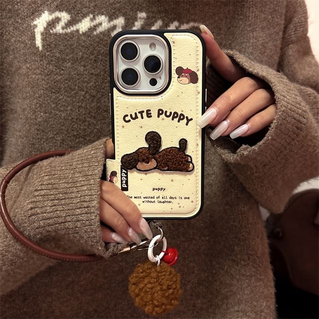 Dog Set Strap / Case Phone Embroidered