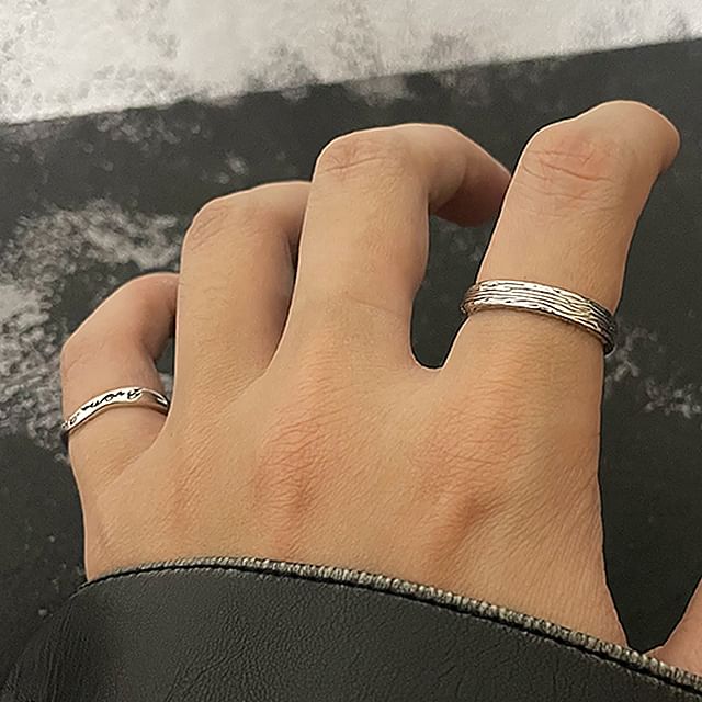 Stainless Steel Open Ring Set - Multiple Designs