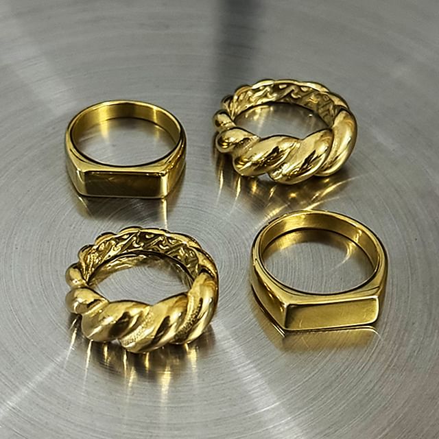 Stainless Steel Band Ring - Various Styles