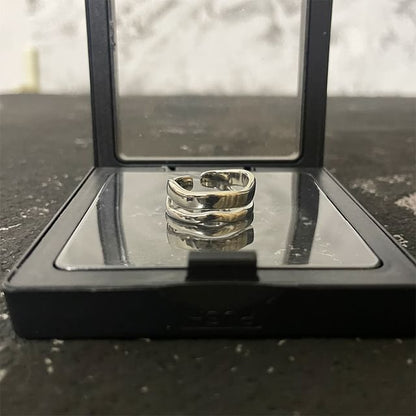 Stainless Steel Open Ring Set - Multiple Designs