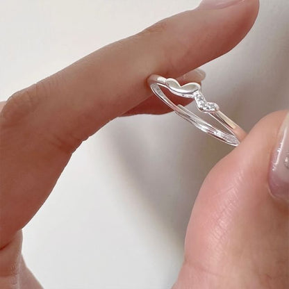 Silver Sterling Heart 925 Ring
