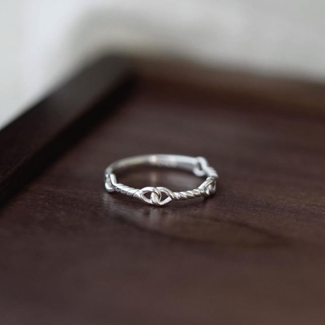 925 Silver Sterling Ring Twist
