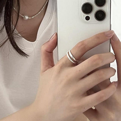 Sterling Ring 925 Open Silver Metal