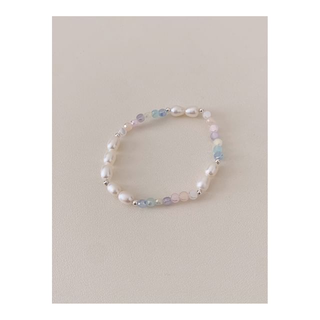 Silver Beaded Bracelet Sterling