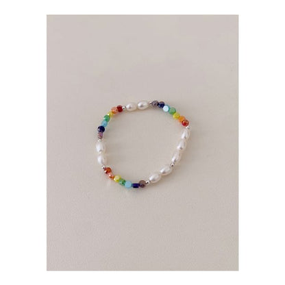 Silver Beaded Bracelet Sterling