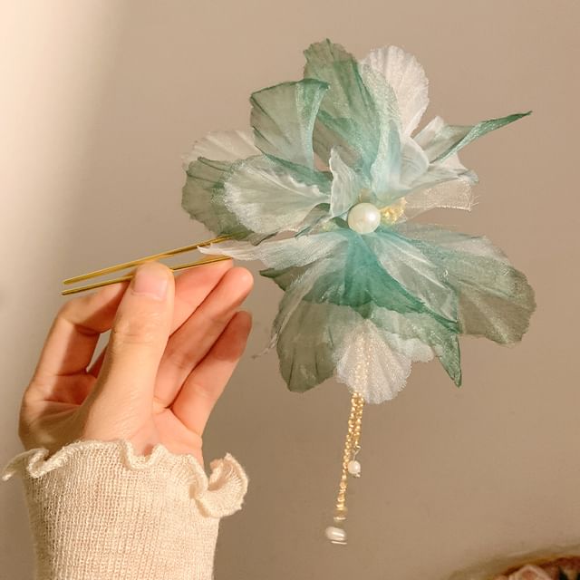 Flower Pin Mesh Hair