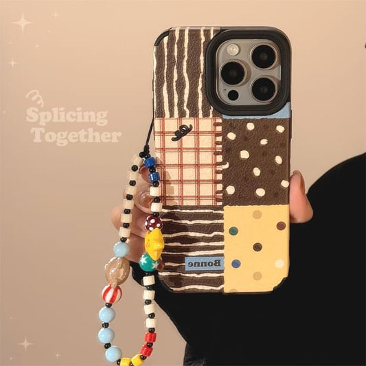 / Patterned Phone Strap Case Set