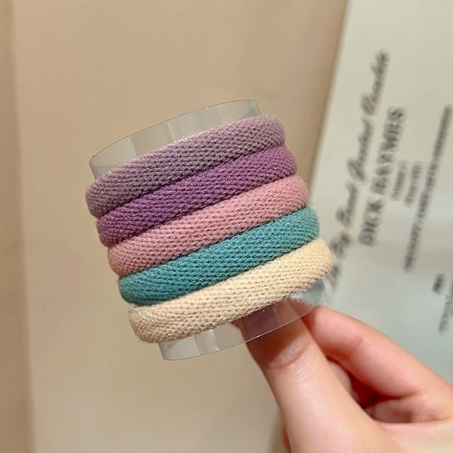 5: Tie of Set Plain Hair