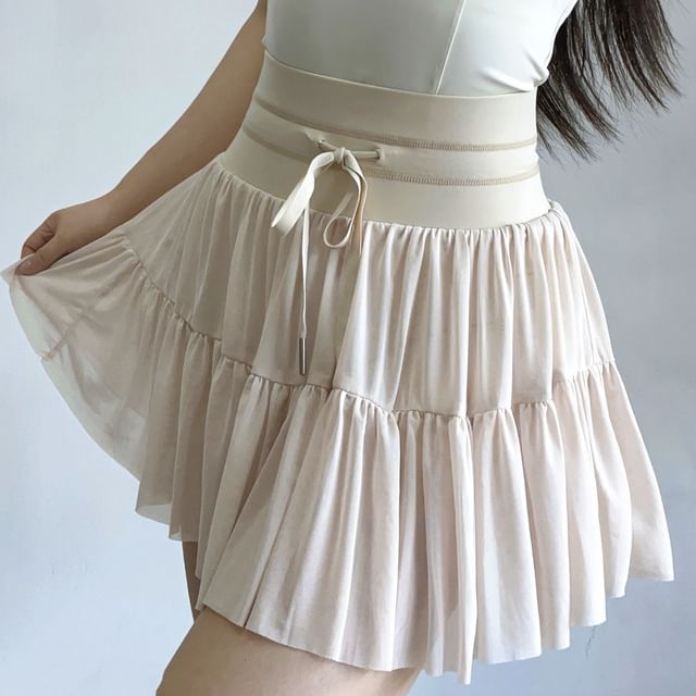 Sporty Mini A-Line Skirt - High Rise Active