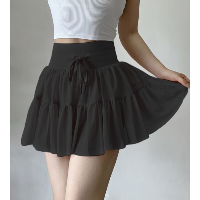 Sporty Mini A-Line Skirt - High Rise Active