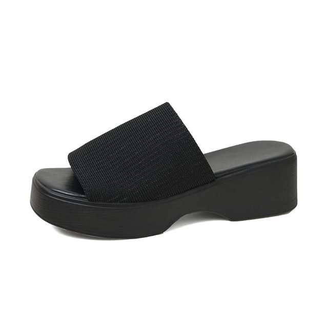 Platform Slide Sandals