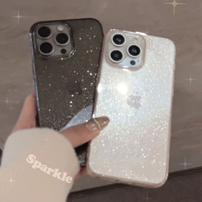 Transparent Phone Glitter Case