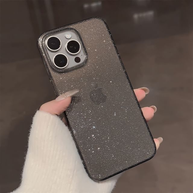 Transparent Phone Glitter Case