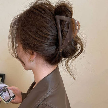 Acrylic Hair Claw Clip Triangle