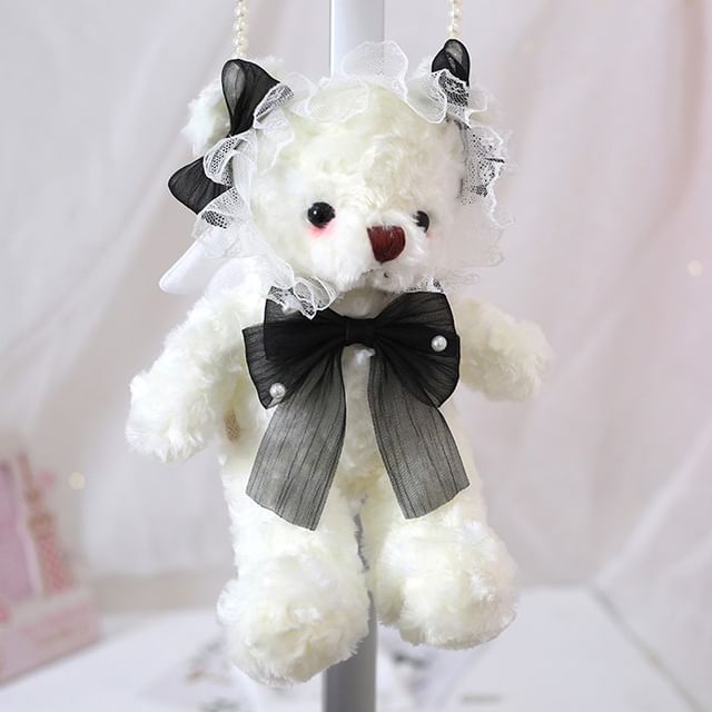 Plush Teddy Crossbody Bag