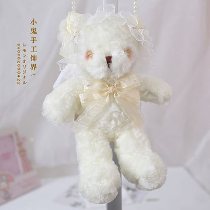 Plush Teddy Crossbody Bag