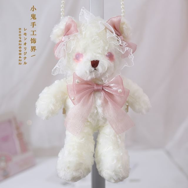 Plush Teddy Crossbody Bag