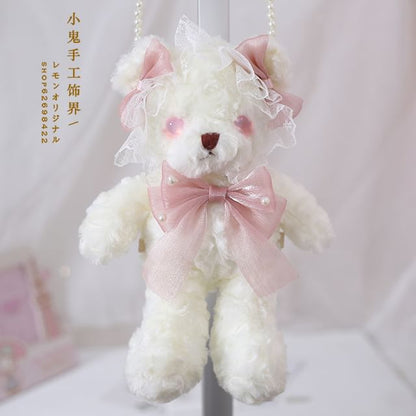Plush Teddy Crossbody Bag