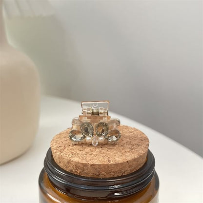 Hair Pearl Claw Acrylic Rhinestone Faux