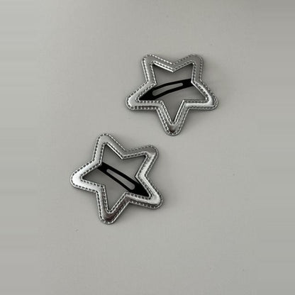 Hair Clip Set Geometric Alloy