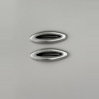 Hair Clip Set Geometric Alloy