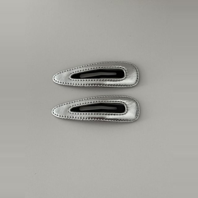 Hair Clip Set Geometric Alloy