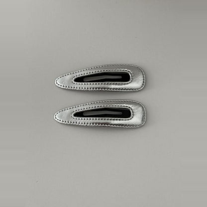 Hair Clip Set Geometric Alloy