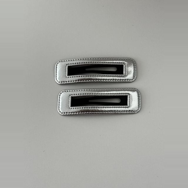 Hair Clip Set Geometric Alloy