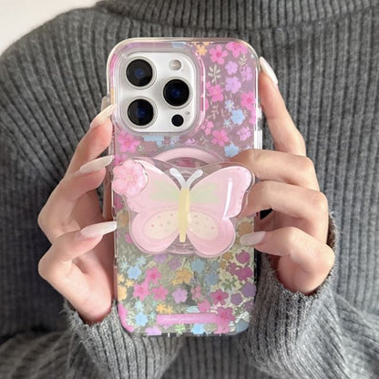 Floral (Compatible Print Case Phone Magnetic with MagSafe)