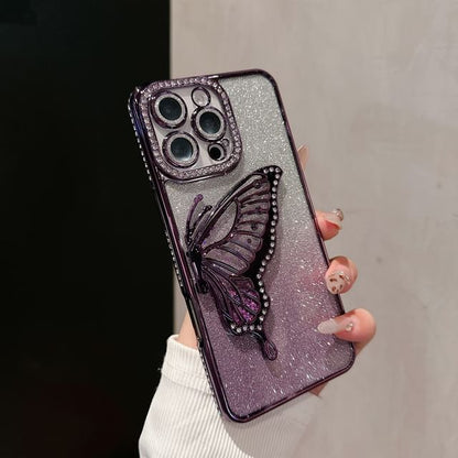 Phone Stand Embellished Case Butterfly
