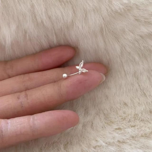 Butterfly Alloy Ear Jacket Rhinestone