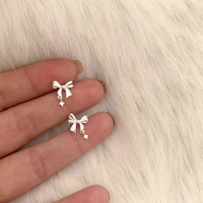 Bow Drop Alloy Earring